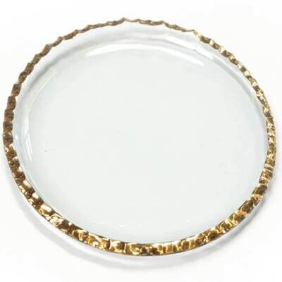 Annieglass Edgey Gold 6 Inch Edgey Hors D�Oeuvre Plate E099G, MPN: E099G, UPC: 690432099095