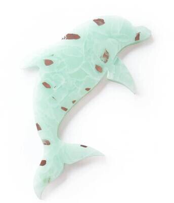 Annieglass Elements Dolphin Trivet EL113, MPN: EL113, UPC: 690432113555