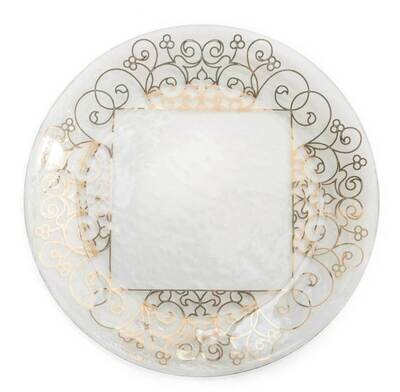 Annieglass Tracery Gold 10 Inch Dinner Plate TC106G, MPN: TC106G, UPC: 690432106458