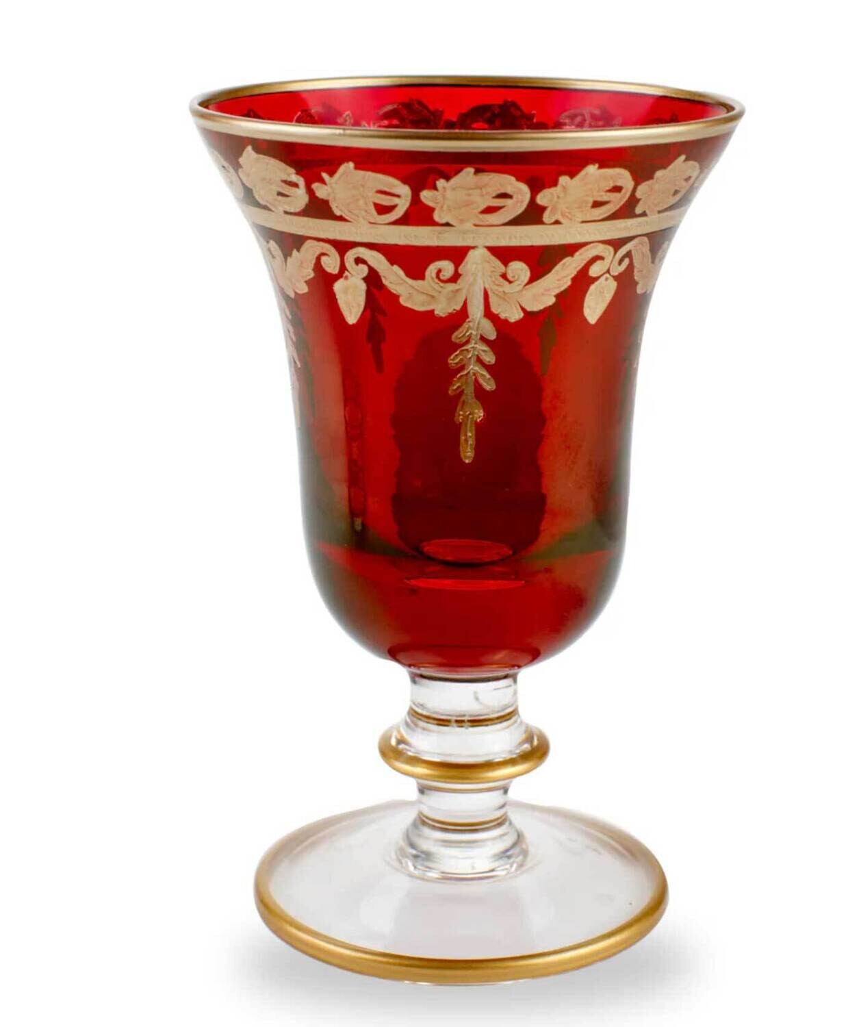 Arte Italica Vetro Gold Red Water Wine Glass VR4875