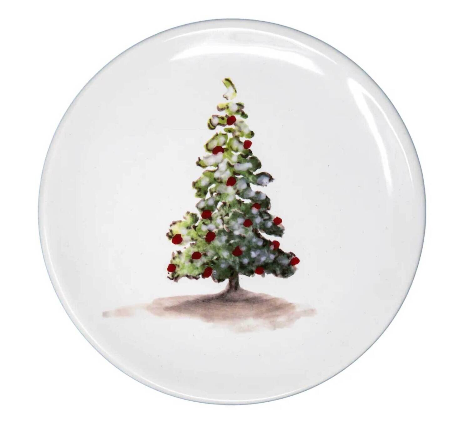 Arte Italica Tuscan Christmas Tree Canape Plate TUS2168