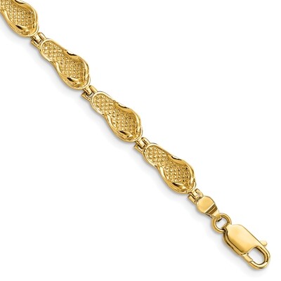 Flip Flop Bracelet 14k Gold FB1743-7, MPN: FB1743-7, 637218132980