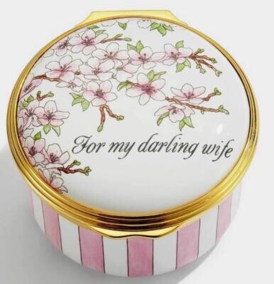 Halcyon Days For My Darling Wife Enamel Box ENFMD0101G, MPN: ENFMD0101G, 5060171147923
