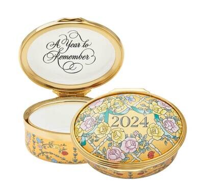 Halcyon Days 2024 Annual Year Box Enamel Box ENYB240102G, MPN: ENYB240102G, 5056327813897