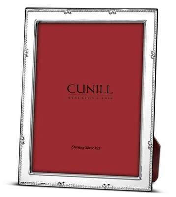 Cunill America Beaded Ribbon 4x6 Inch Picture Frame .925 Sterling Silver 10579, MPN: 10579