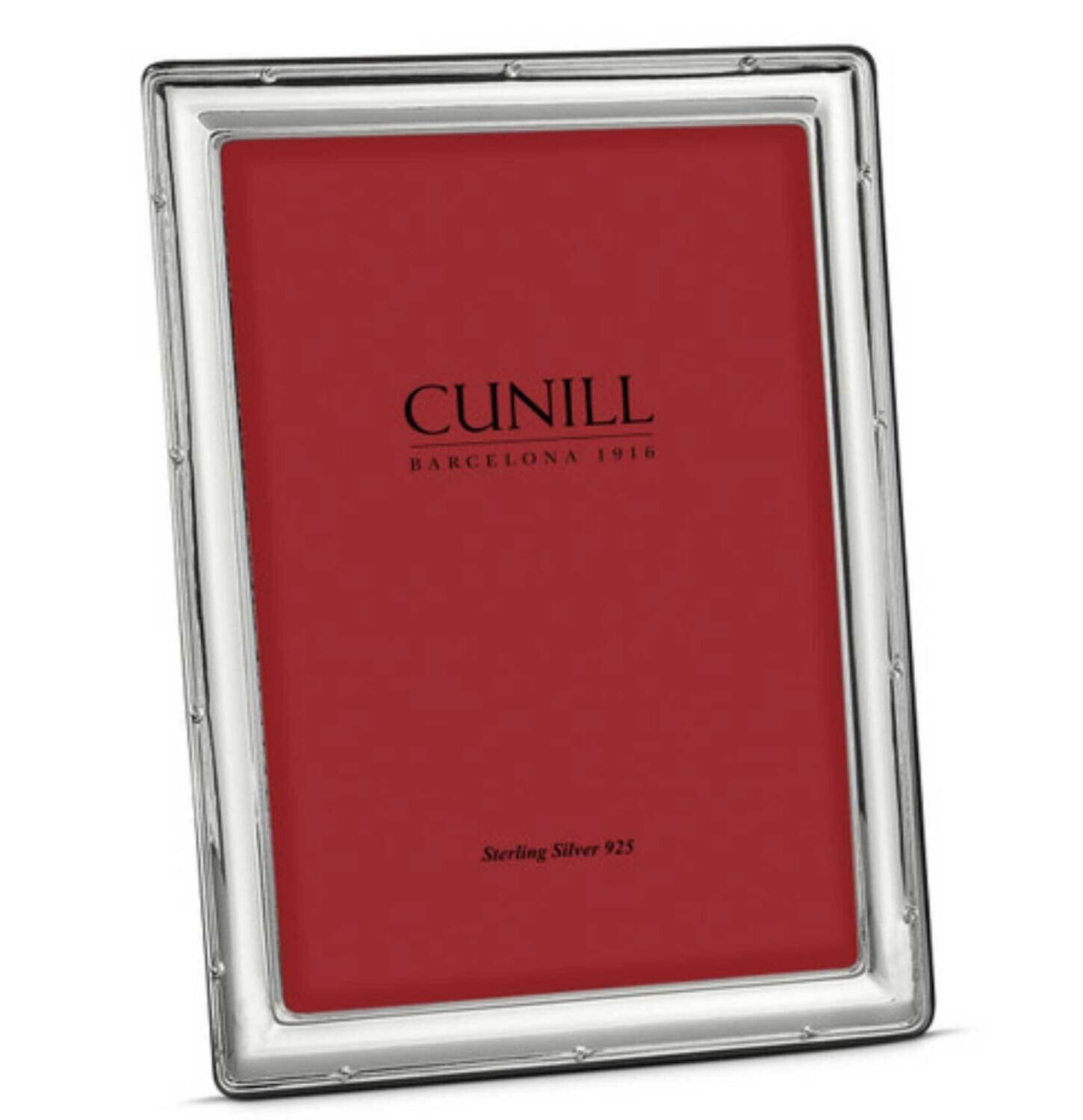 Cunill Narrow Ribbon 5x7 Inch Picture Frame .925 Sterling Silver 80257