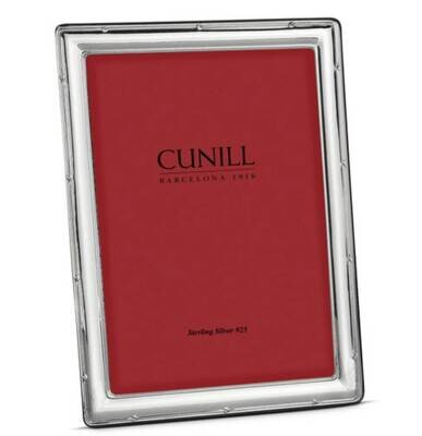 Cunill America Narrow Ribbon 4x6 Inch Picture Frame .925 Sterling Silver 80246, MPN: 80246