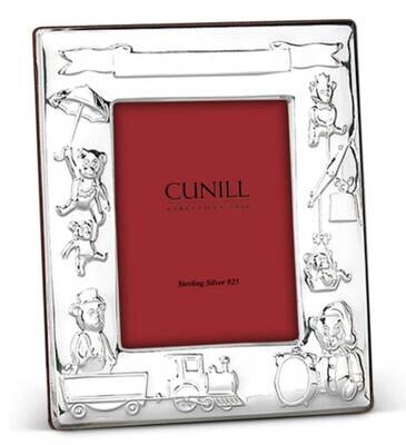 Cunill America Teddy Train 3x5 Picture Frame .925 Sterling Silver 32435, MPN: 32435