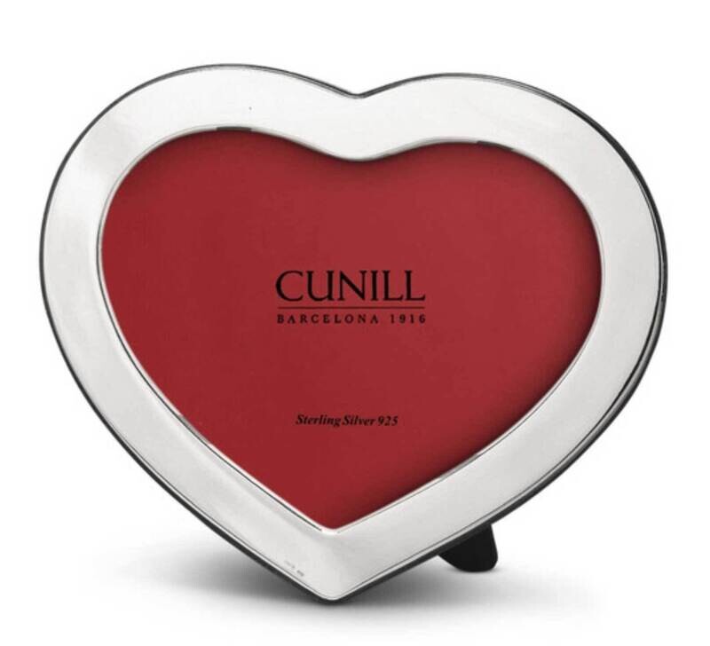 Cunill Tiffany Heart 4x6 Inch Picture Frame .925 Sterling Silver 9346