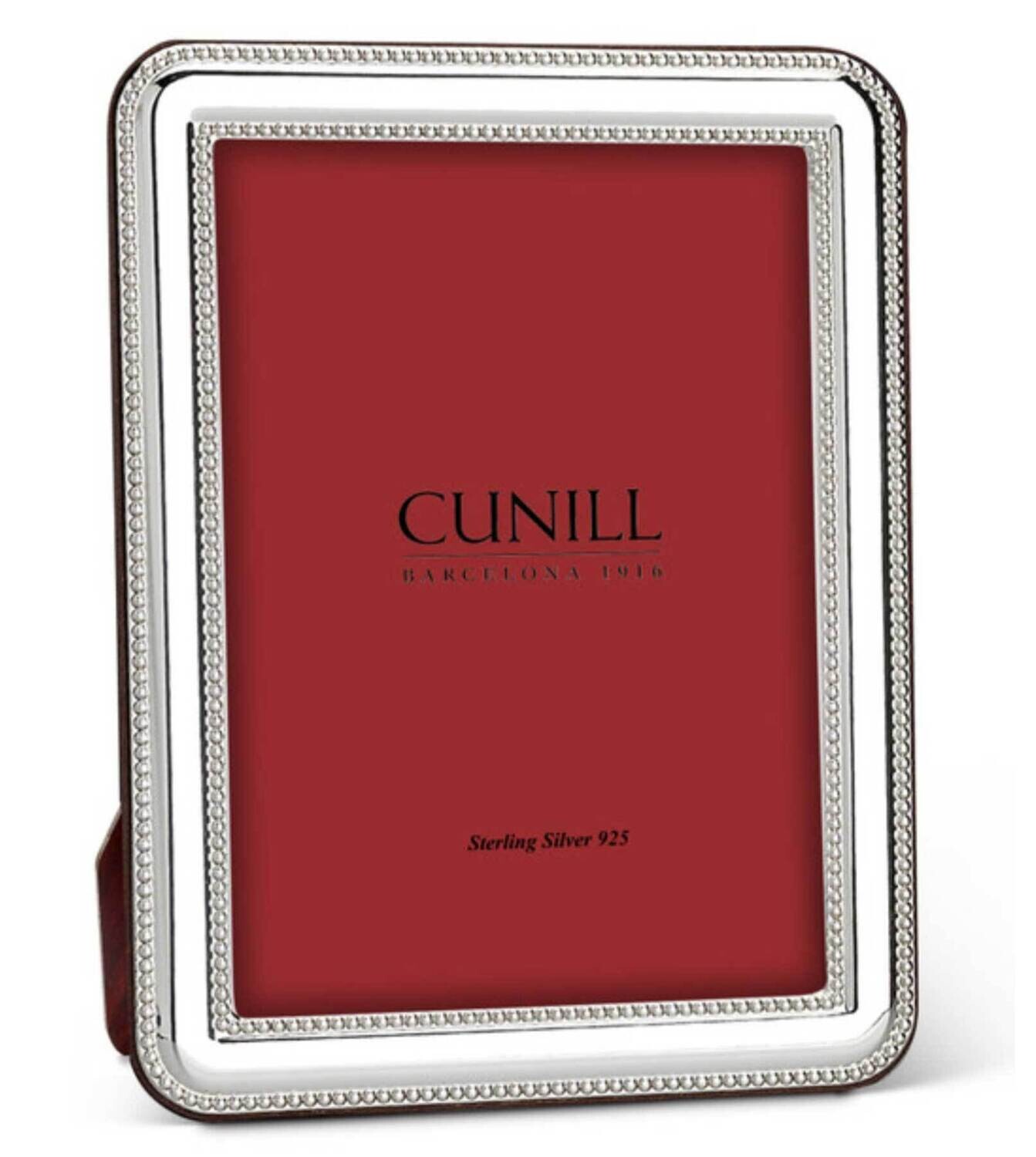 Cunill Addison Beaded 5x7 Inch Picture Frame .925 Sterling Silver 84457