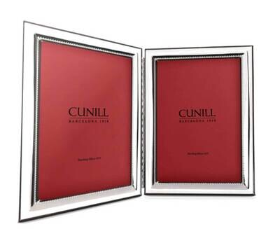 Cunill America Isabella Hinged Double 5x7 Inch Picture Frame .925 Sterling Silver 80557D, MPN: 8055…