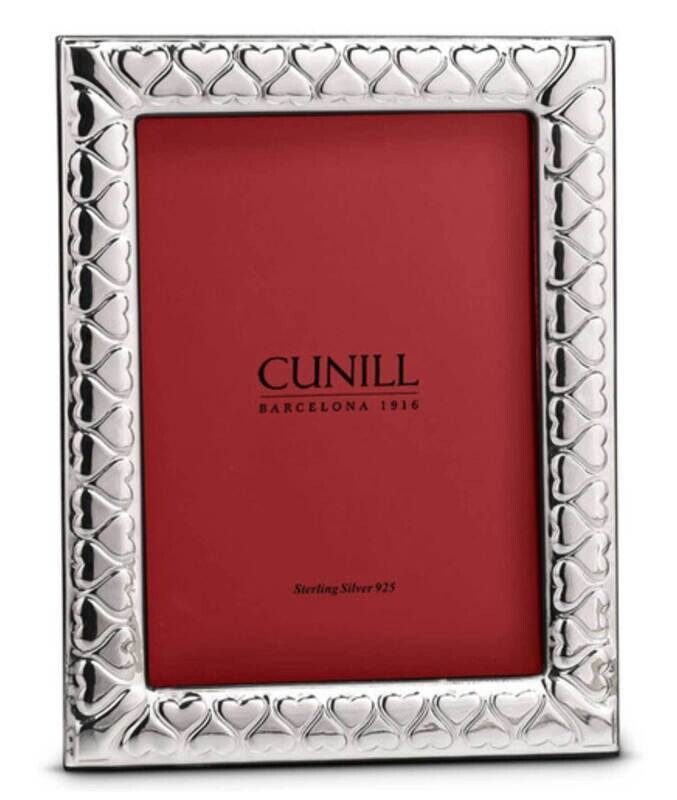 Cunill Hearts 5x7 Inch Picture Frame .925 Sterling Silver 90357