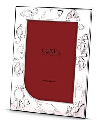 Cunill America Turtles 4x6 Inch Birth Record Picture Frame .925 Sterling Silver 238997, MPN: 238997