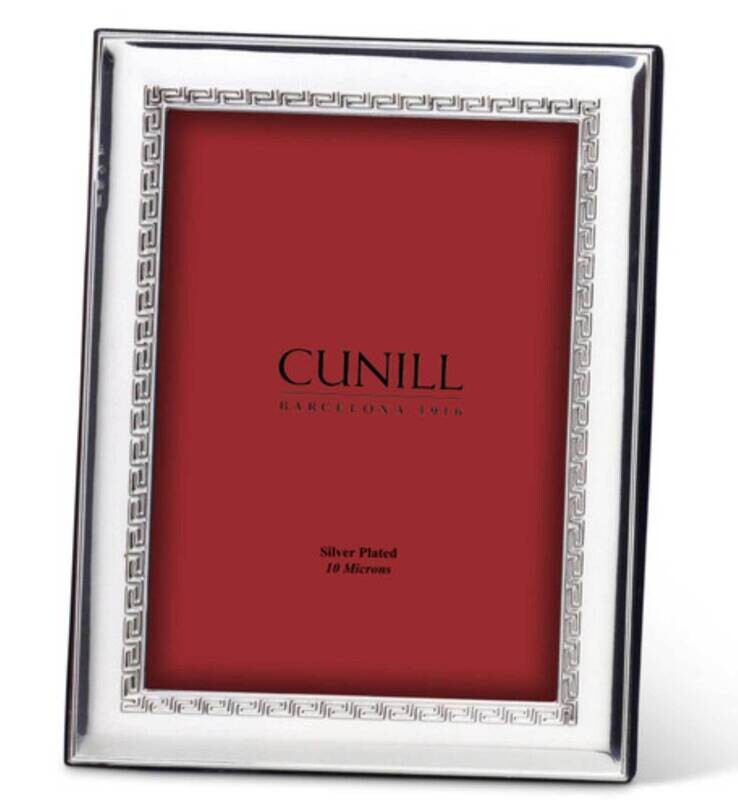 Cunill Greek Key 4x6 Inch Picture Frame Silverplated 53946