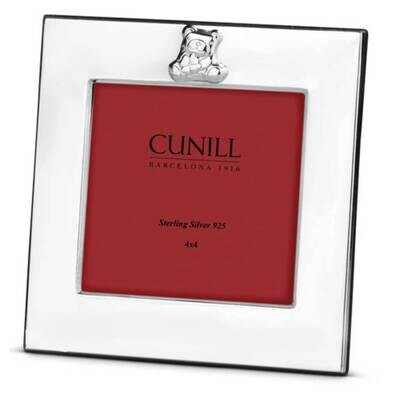 Cunill America Teddy Bear Wide Border Square 4x4 Picture Frame .925 Sterling Silver 30944, MPN: 309…