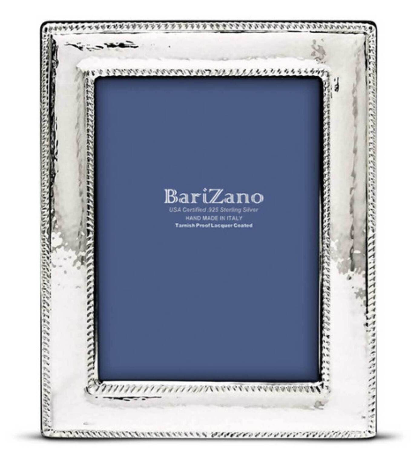 Cunill America Hammered Rope 8x10 Inch Picture Frame .925 Sterling Silver Z91079, MPN: Z91079