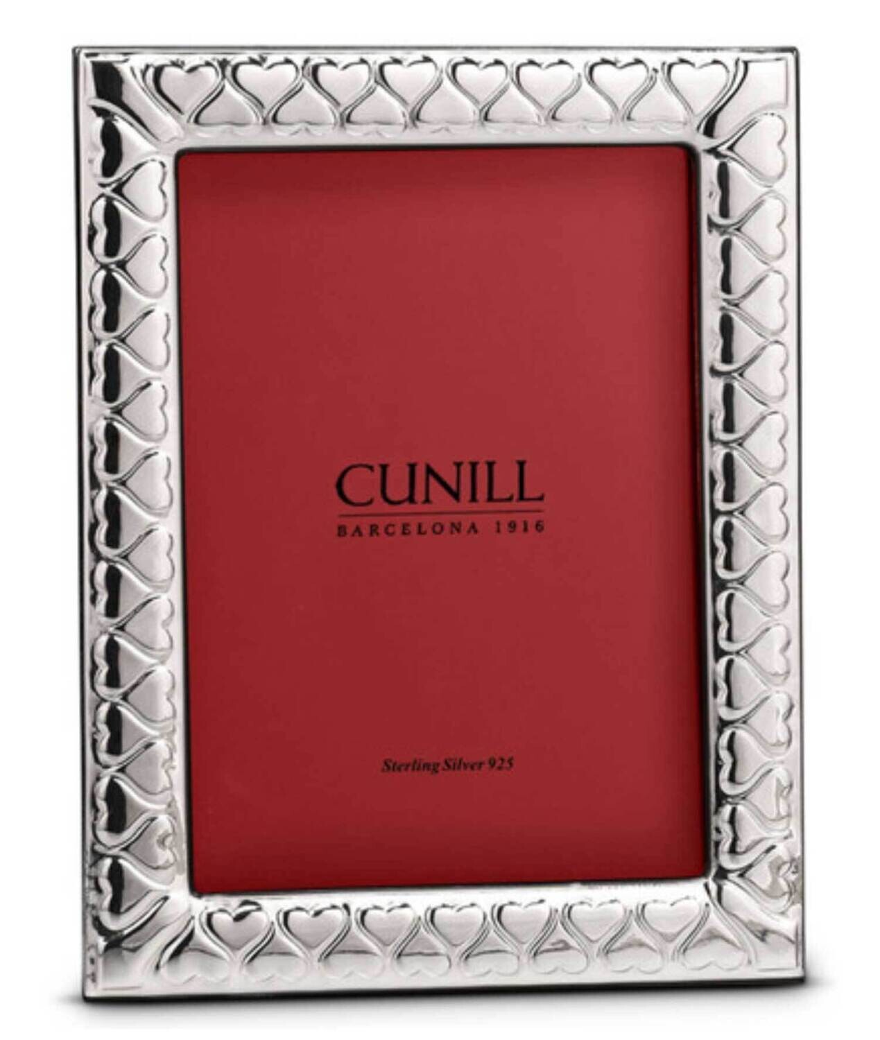 Cunill America Hearts 8x10 Inch Picture Frame .925 Sterling Silver 90379, MPN: 90379