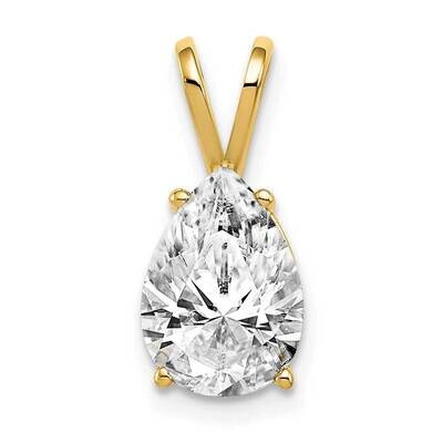 10x7mm Pear Cubic Zirconia pendant 14k Gold XP427CZ Diamond, MPN: XP427CZ, 883957209258
