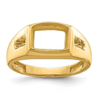 Mens Diamond and Onyx Ring Mounting 14k Gold Y4007, MPN: Y4007,