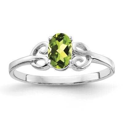 Peridot Ring 14k White Gold X9687PE, MPN: X9687PE, 883957713328