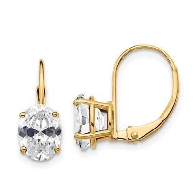 8x6 Oval Leverback Earring Mounting 14k Gold XLB116, MPN: XLB116, 191101835957