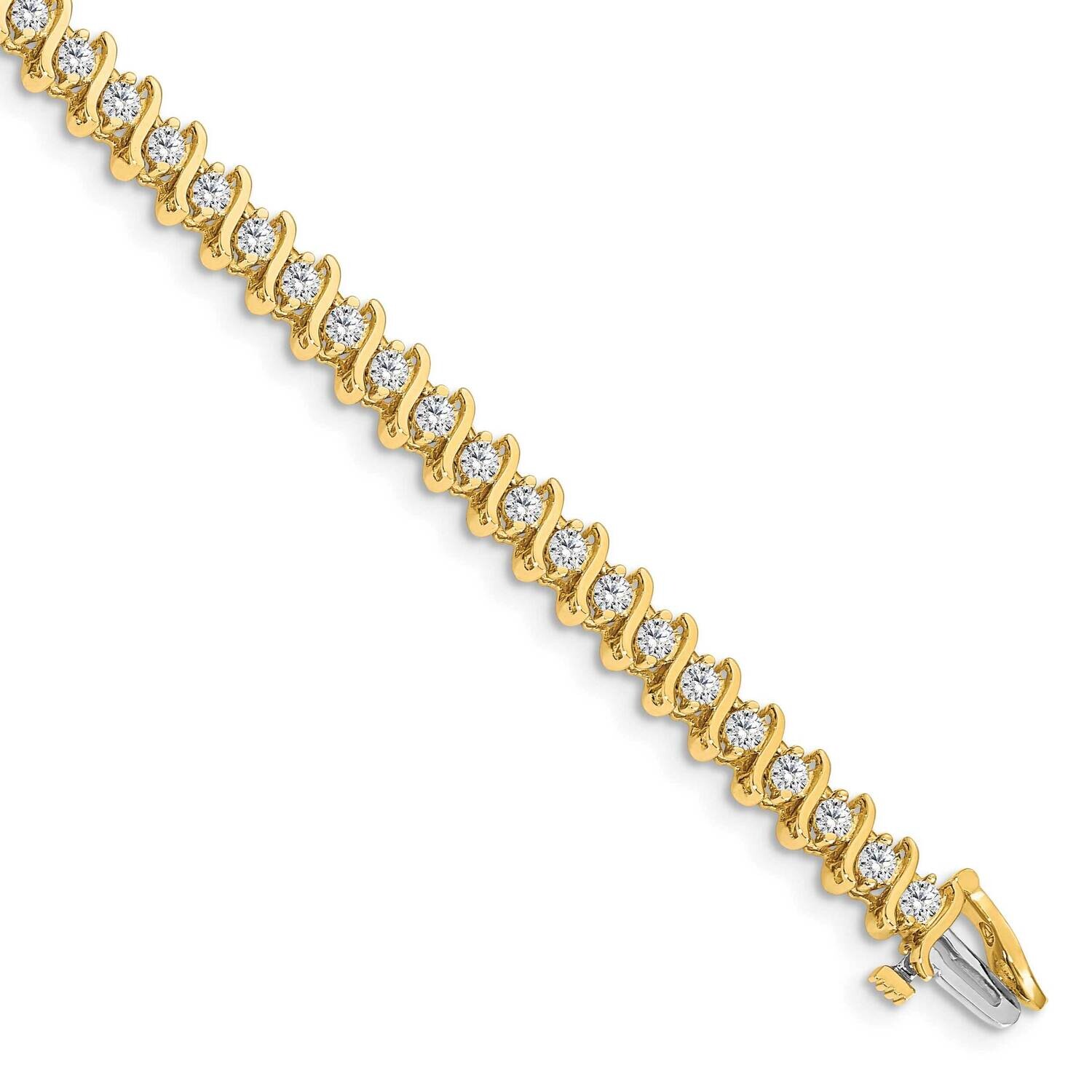 2.6mm Diamond Tennis Bracelet Mounting 14k Gold X704
