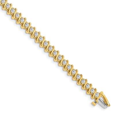 2.6mm Diamond Tennis Bracelet Mounting 14k Gold X704, MPN: X704,