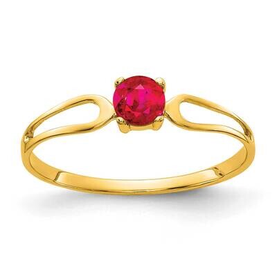 4mm Ruby Ring 14k Gold X9674R, MPN: X9674R, 883957361659