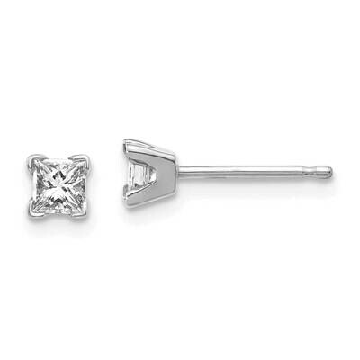 Complete Princess Cut Diamond Earring 14k White Gold XWAP3AAA, MPN: XWAP3AAA, 883957228617