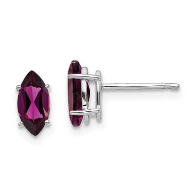 8x4mm Rhodolite Garnet Marquise Stud Earring 14k Gold XE104WRG, MPN: XE104WRG, 883957090122