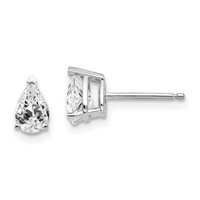 Cubic ZirconiDiamond Pear Stud Earrings 14k Gold XE79WCZ, MPN: XE79WCZ, 883957103006