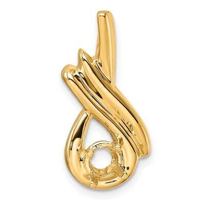 Holds 5mm Stone, Slide Mounting 14k Gold XS243, MPN: XS243, 196904087183