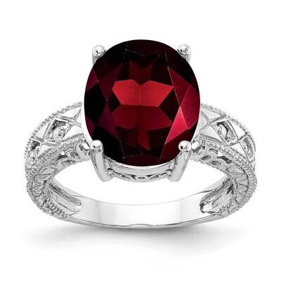 Garnet Diamond Ring 14k white Gold 12x10mm Oval Y2271GA/A, MPN: Y2271GA/A, 883957619187