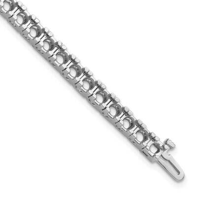 4.1mm Tennis Bracelet Mounting 14k White Gold X2046W, MPN: X2046W, 883957049076