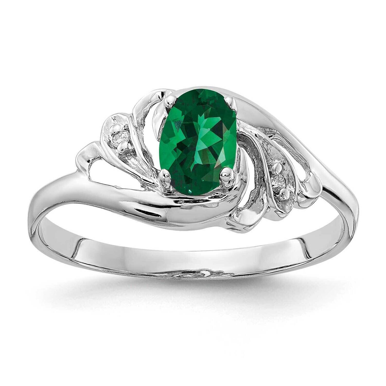 Mount Saint Helens Diamond Ring 14k white Gold 6x4mm Oval X9717MS/A, MPN: X9717MS/A, 883957645551