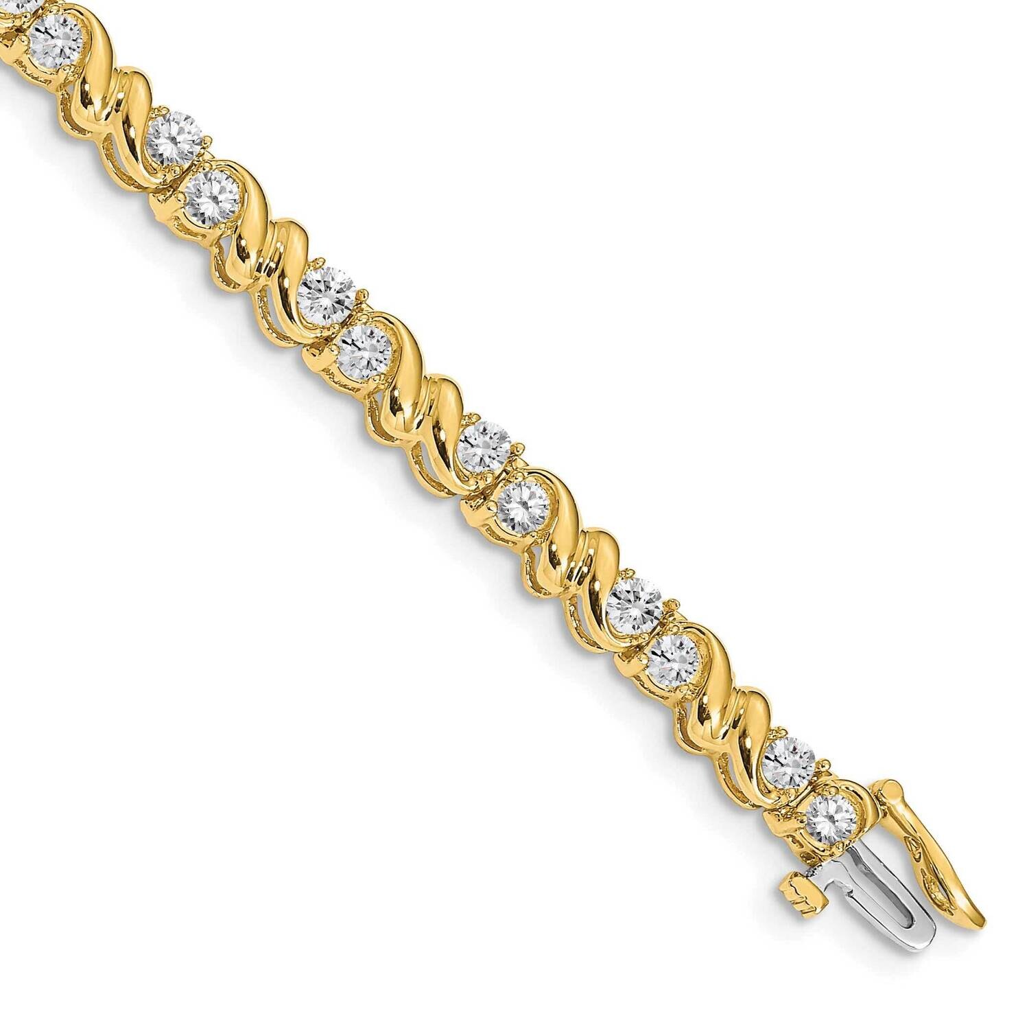 3mm Diamond Tennis Bracelet Mounting 14k Gold X818