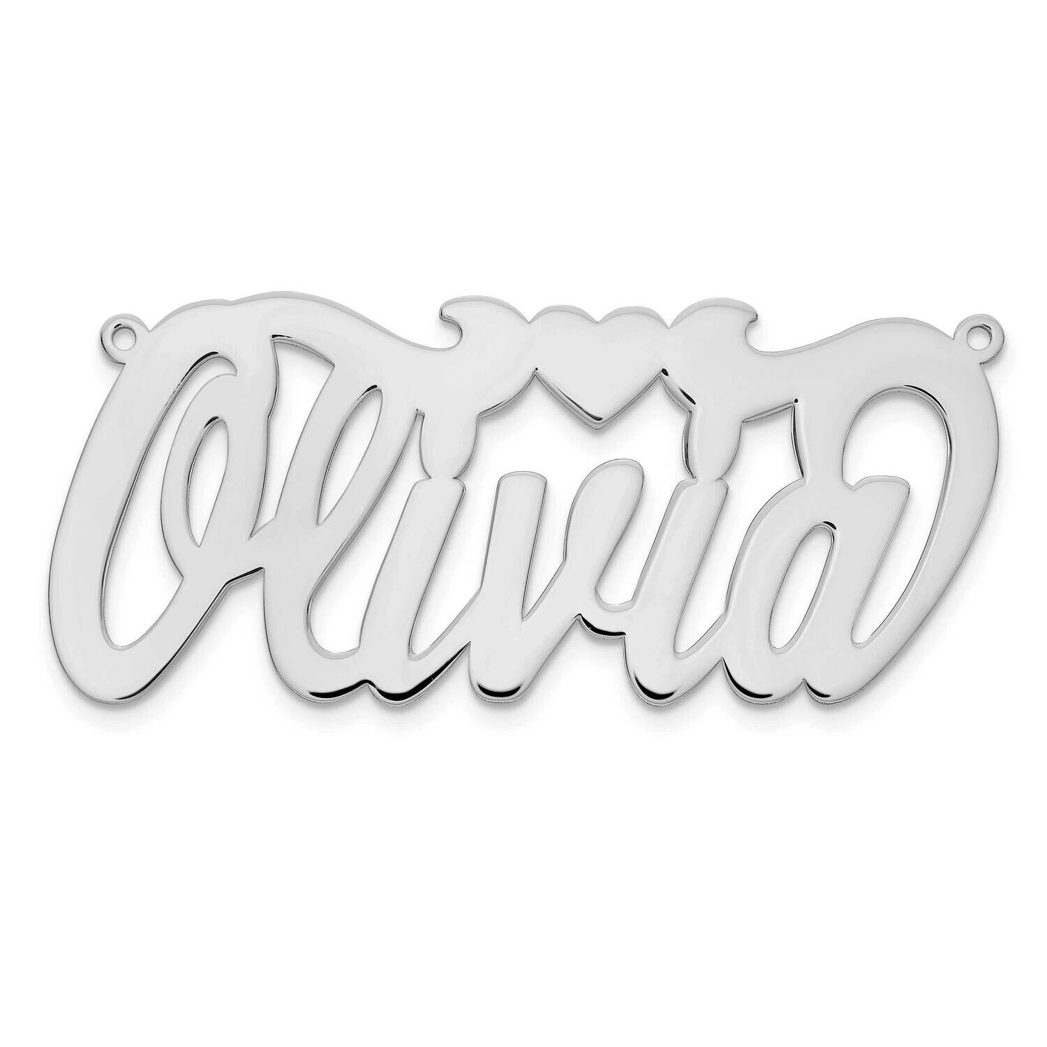 0.018 Gauge Polished Name Pendant Sterling Silver XNA127SS, MPN: XNA127SS, 191101541100