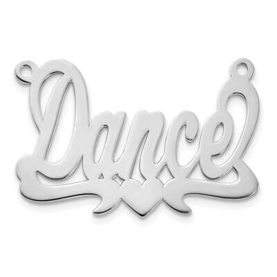 0.018 Gauge Polished Name Pendant Sterling Silver XNA133SS, MPN: XNA133SS, 883957970615