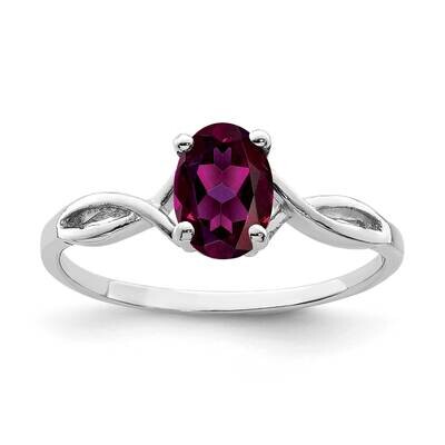 Rhodolite Garnet Ring 14k white Gold 7x5mm Oval Y2198RG, MPN: Y2198RG, 883957555706