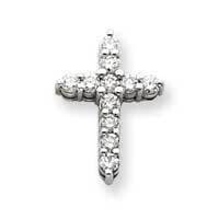 A Diamond Cross Pendant 14k White Gold XP1758WA, MPN: XP1758WA, 883957238623