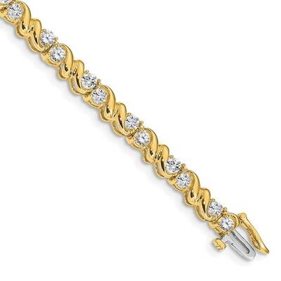 Diamond tennis bracelet 14k Gold X818AA, MPN: X818AA, 883957078304
