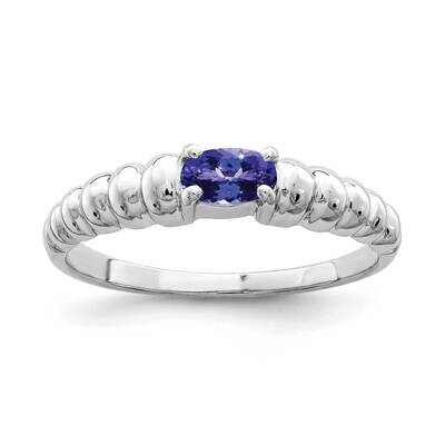 Tanzanite Ring 14k white Gold 5x3mm Oval X9711T, MPN: X9711T, 883957642451