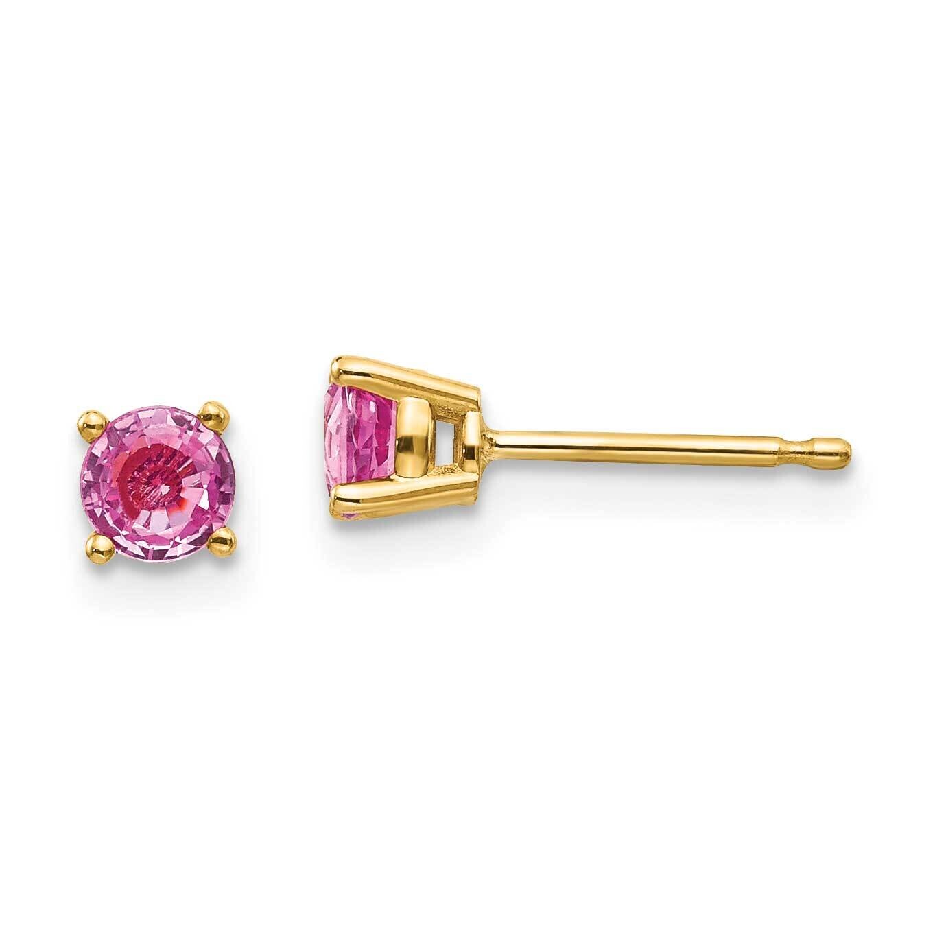 Pink Sapphire Earrings 14k Gold XE71SP-B, MPN: XE71SP-B, 883957337951