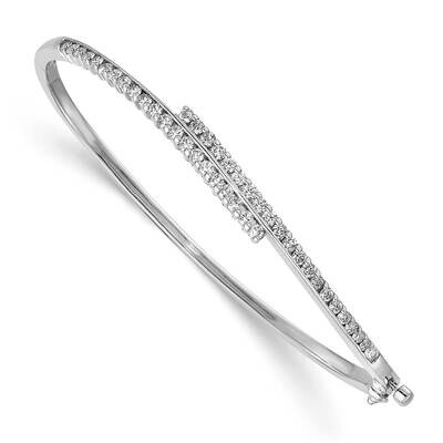 Diamond Bangle 14k White Gold XB190AA, MPN: XB190AA, 883957085937