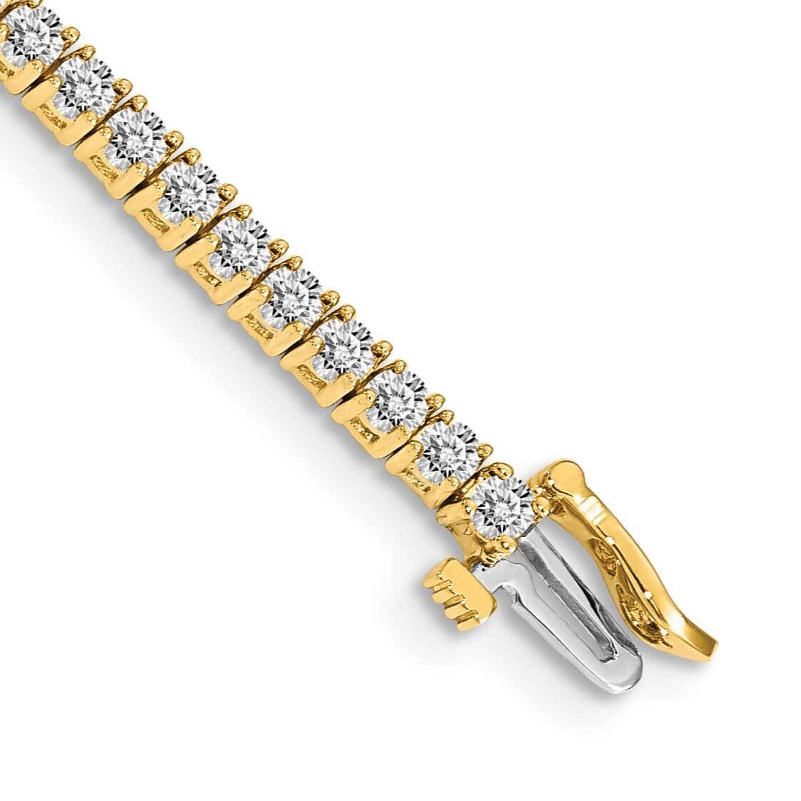 Holds 60 2.3mm Stones 3ct Tennis Bracelet Mounting 14k Gold X601, MPN: X601,