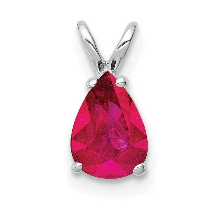 Ruby pendant 14k White Gold XP1011R, MPN: XP1011R, 883957166766