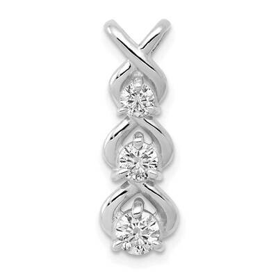 Holds 1-4, 1-3.5, 1-3.3mm Stone, Pendant Mounting 14k White Gold XP683, MPN: XP683,