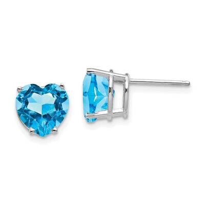 8mm Heart Earring Mounting 14k White Gold XE100W, MPN: XE100W, 191101834790