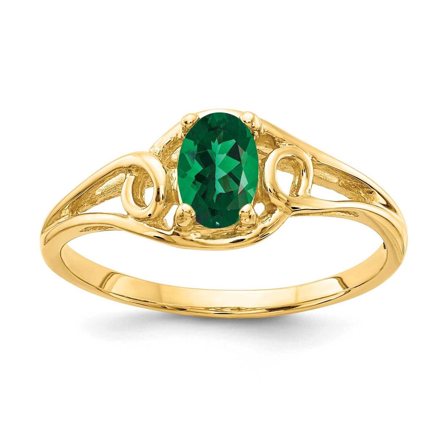 Mount Saint Helens Ring 14k Gold 7x5mm Oval Y2205MS, MPN: Y2205MS, 883957542850