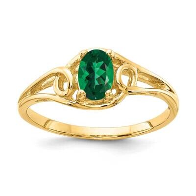 Mount Saint Helens Ring 14k Gold 7x5mm Oval Y2205MS, MPN: Y2205MS, 883957542850